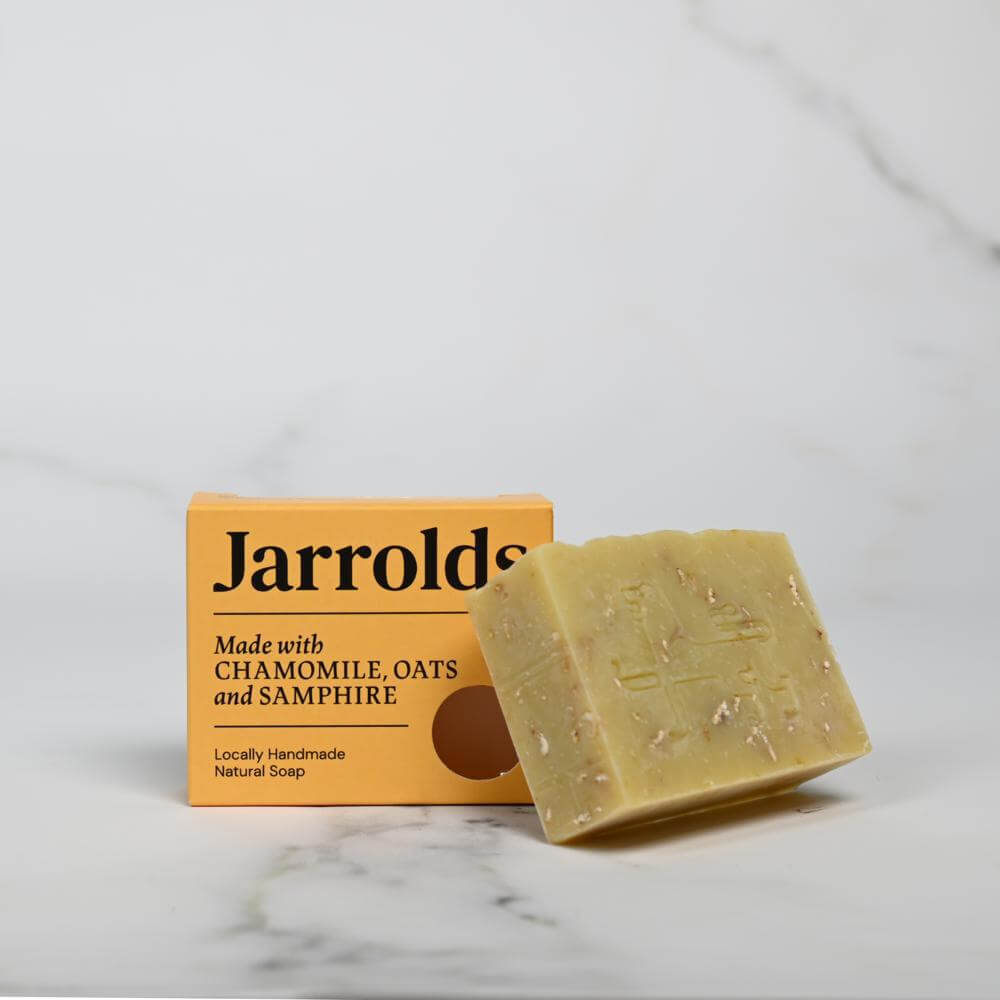 Jarrolds Handmade Natural Chamomile, Oats & Samphire Soap